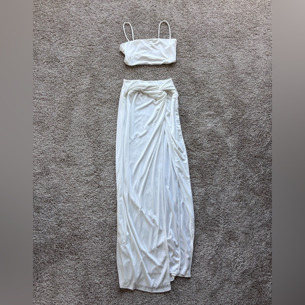 12th Tribe Ivory Maxi Skirt and Top